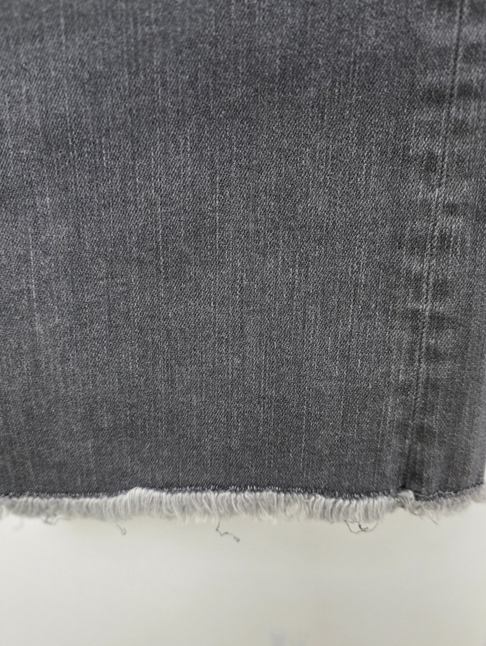 Free People We The Free Gray High Rise Straight Leg Raw Hem Jeans Grunge 31 - Picture 5 of 6